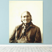 Geronimo (Guiyatle) Apache Indiaas Canvas Afdruk (Insitu (Houten vloer))