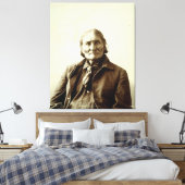 Geronimo (Guiyatle) Apache Indiaas Canvas Afdruk (Insitu (Slaapkamer))