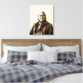 Geronimo (Guiyatle) Apache Indiaas Canvas Afdruk (Insitu (Slaapkamer))