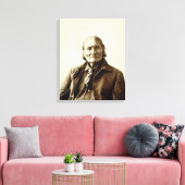 Geronimo (Guiyatle) Apache Indiaas Canvas Afdruk (Insitu (Woonkamer))