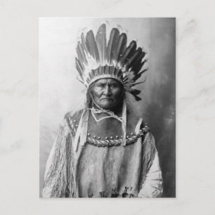 Geronimo in adres 1907 briefkaart