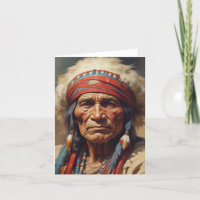 Geronimo Indiaanse krijger portret