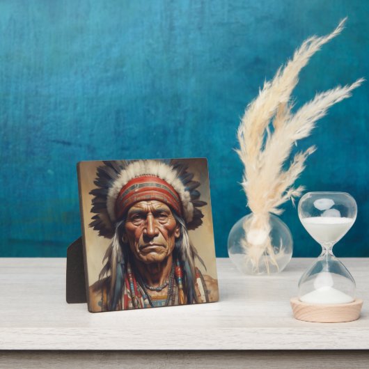 Geronimo Indiaanse krijger portret Fotoplaat (Insitu)