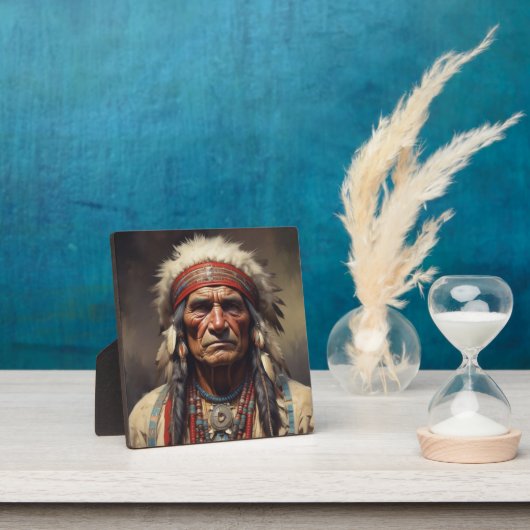 Geronimo Indiaanse krijger portret Fotoplaat (Insitu)