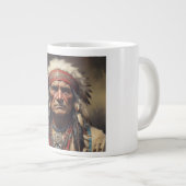 Geronimo Indiaanse krijger portret Grote Koffiekop (Voorkant rechts)