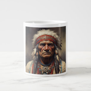 Geronimo Indiaanse krijger portret Grote Koffiekop