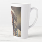 Geronimo Indiaanse krijger portret Latte Mok (Rechts)