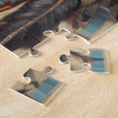 Geronimo Indiaanse krijger portret Legpuzzel (Zijkant)