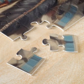 Geronimo Indiaanse krijger portret Legpuzzel (Zijkant)