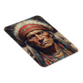 Geronimo Indiaanse krijger portret Magneet (Rechterzijde)