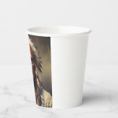 Geronimo Indiaanse krijger portret Papieren Bekers (Links)