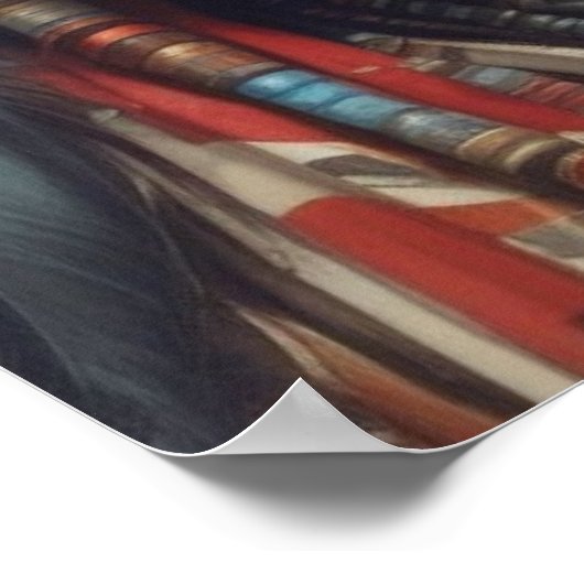 Geronimo Indiaanse krijger portret Poster (Hoek)