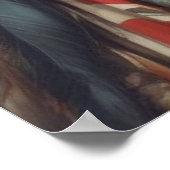 Geronimo Indiaanse krijger portret Poster (Hoek)