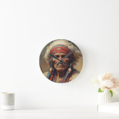 Geronimo Indiaanse krijger portret Ronde Klok (Huis)