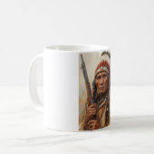 Geronimo Indian Chief Warrior Portrait Koffiemok (Voorkant links)