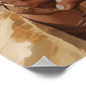 Geronimo Indian Chief Warrior Portrait Poster (Hoek)