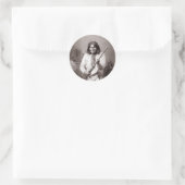 Geronimo Indiase krijger Ronde Sticker (Tas)