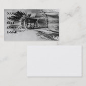 "Geronimo met Headdress" Visitekaartje (Voorkant / Achterkant)