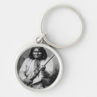 "Geronimo met Pistool bij de Klaar" Sleutelhanger