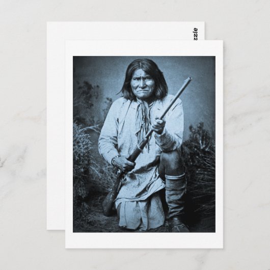 Geronimo met Rifle 1886 Briefkaart (Voorkant / Achterkant)
