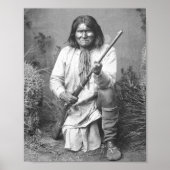 Geronimo met Rifle 1886  Indiaan Poster (Voorkant)