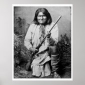 Geronimo met Rifle 1886 Poster (Voorkant)