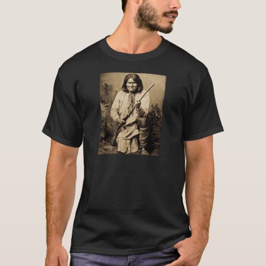 Geronimo met Rifle 1886 T-shirt (Voorkant)