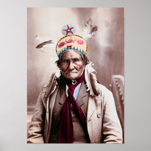 Geronimo Photochrom Portrait - 1903 Poster (Voorkant)