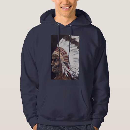 Geronimo (Ruidoso krijger) Hoodie (Voorkant)