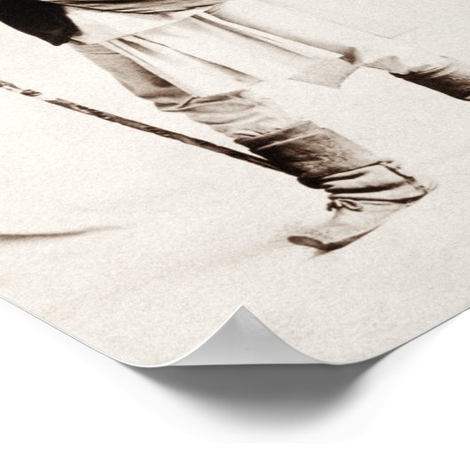 Geronimo Standing Portrait - 1904 Poster (Hoek)