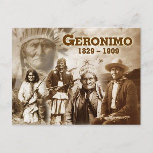 Geronimo van de Apache Chiricahua Briefkaart