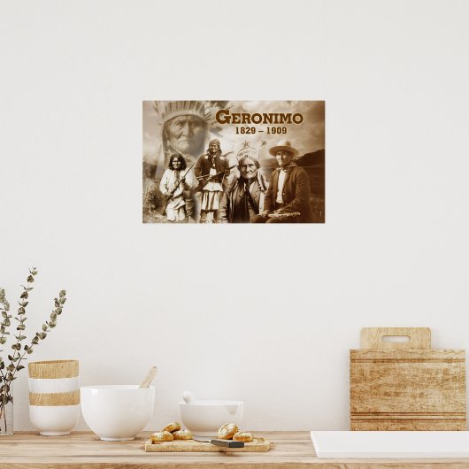 Geronimo van de Apache Chiricahua Poster (Keuken)