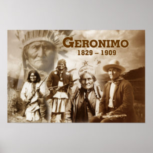 Geronimo van de Apache Chiricahua Poster