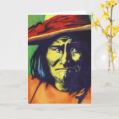 Geronimo-Wenskaart Kaart (Gele Bloem)