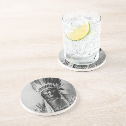 Geronimo Zandsteen Onderzetter (Zijkant)