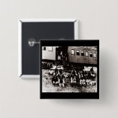 Geronimo's band vierkante button 5,1 cm (Voorkant /achterkant)