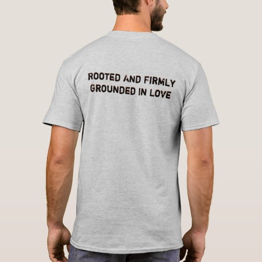 gerooid en stevig gegrond in Love Lm T-shirt (Achterkant)