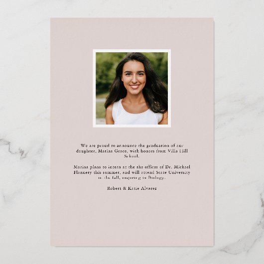 Gerooide bladeren | Aankondiging foto-Afstuderen (Achterkant)