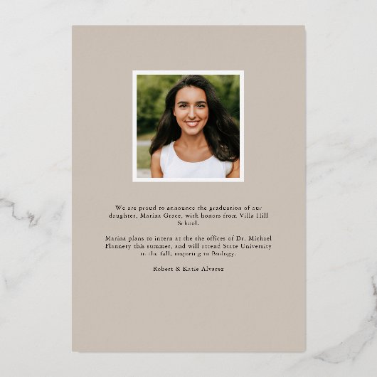 Gerooide bladeren | Aankondiging foto-Afstuderen (Achterkant)