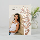 Gerooide bladeren | Aankondiging foto-Afstuderen (Staand Voorkant)