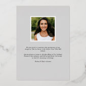 Gerooide bladeren | Aankondiging foto-Afstuderen (Achterkant)