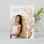 Gerooide bladeren | Aankondiging foto-Afstuderen (Staand Voorkant)