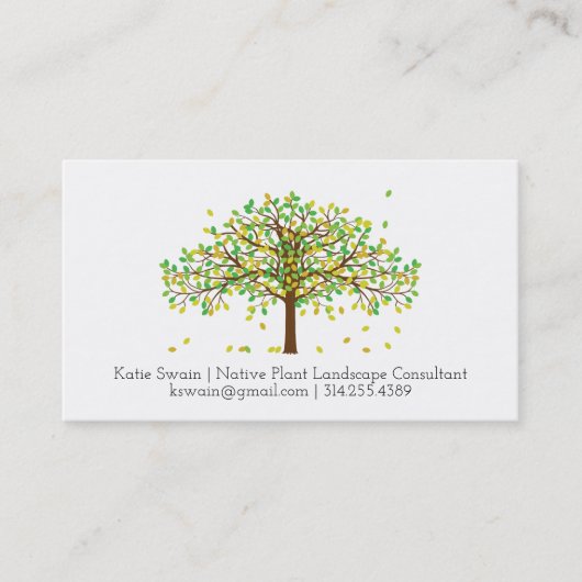 Gerooide bladeren in het Visitekaartje van de wind (Voorkant)