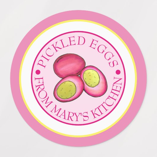 Gerooide rode besmeurde rode vleereieren, geborgen labels (Design 2)