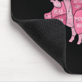 Gerookt Varkensgrill Bacon Lover Grappig BBQ Chef Muismat (Hoek)
