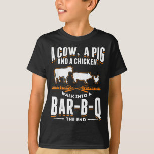 Gerookt vlees liefhebber cadeau idee grappige barb t-shirt