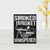 Gerookte Brisket Whisperer Roken Vlees Redding Vin Kaart (Gele Bloem)