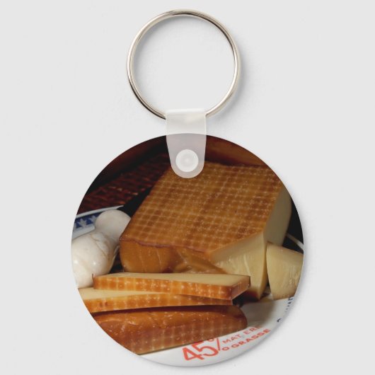 Gerookte Gruycre Cheese Sleutelhanger (Voorkant)