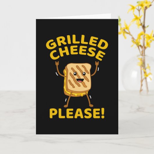 Gerookte kaas alstublieft kaart (Gele Bloem)