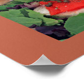 Gerookte zalm op bagel ontbijt r (Semi-gloss) Poster (Hoek)